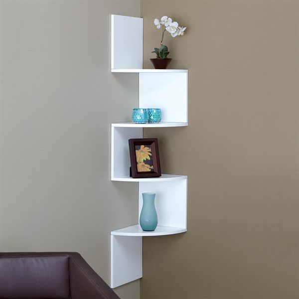 nexxt design fn01460 4 provo corner wall mounted shelf 15 Impressive Corner Wall Shelves