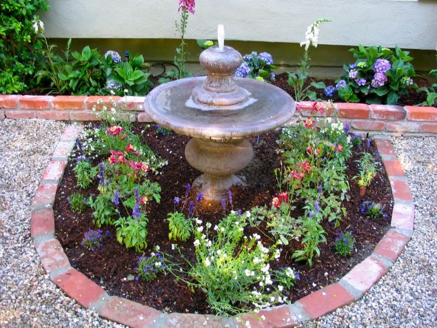 recycled brick used as garden edging 634x476 Nice Collection of Bricks Garden Ideas