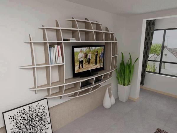 shelf design Modern Bookshelves That Will Drive You Crazy