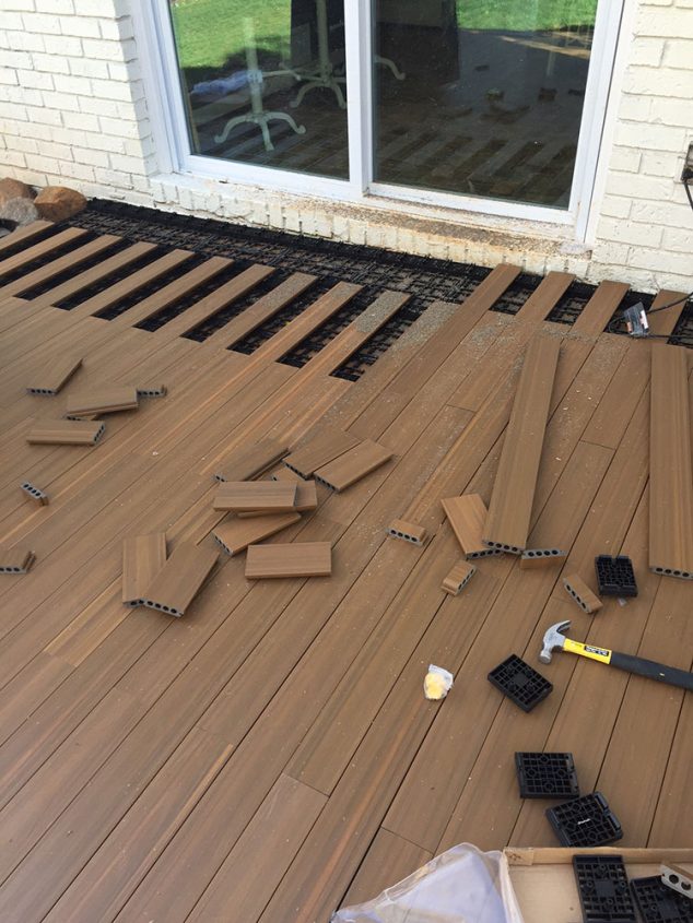 If You Are Looking to Build Deck Flooring on a Concrete LifestyledAtlanta HowTo 7 634x845 If You Are Looking to Build Deck Flooring on a Concrete