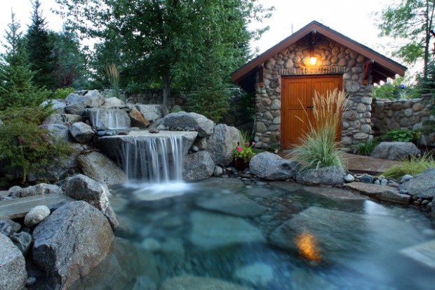 Waterfalls 1 620x413 You Really Need a Relaxing Backyard Waterfall