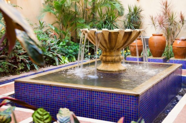 You Really Need a Relaxing Backyard Waterfall backyard fountain 768x511 634x422 You Really Need a Relaxing Backyard Waterfall