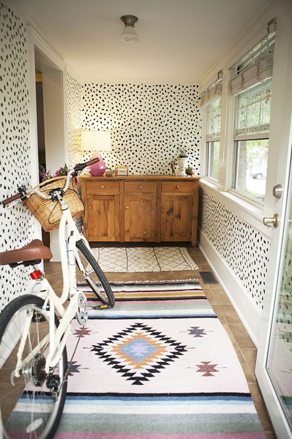 dalmatian dot hallway wallpaper Cuteness Overload: Dalmatian Prints For Your Interior